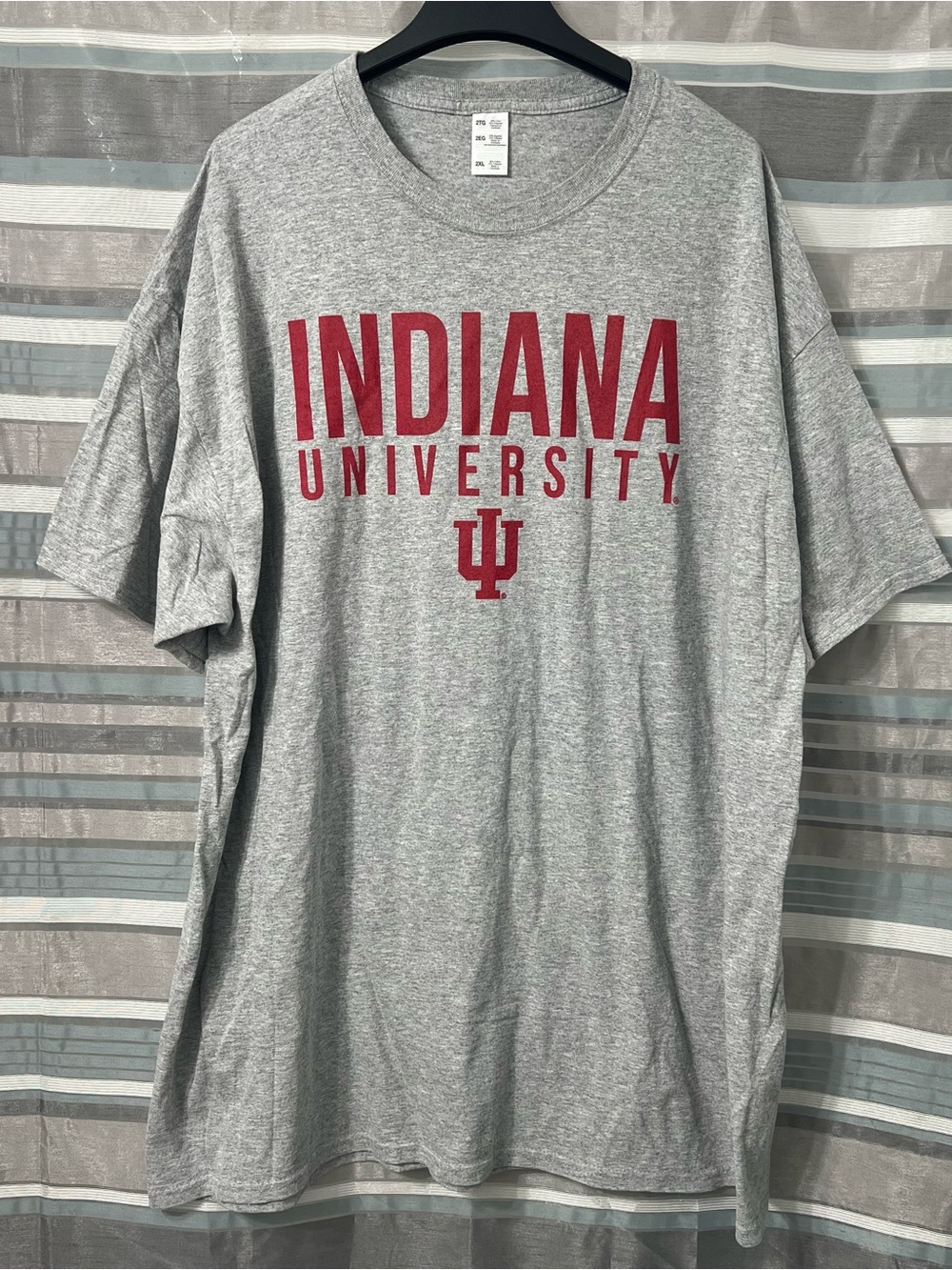 Indiana University Hoosiers Classic Gray Tee with Logo